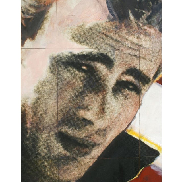 1990s Georges-Charles Vanrijk, James Dean, Print & Mixed Media Panel Painting, 1997 For Sale - Image 5 of 11
