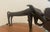 Tribal Decorative African Bronze Statue, in the Manner of Benin Fon Dog For Sale - Image 3 of 6