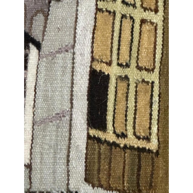 Mid-Century Tunisian Hand Woven Tapestry, 1960s For Sale - Image 15 of 18