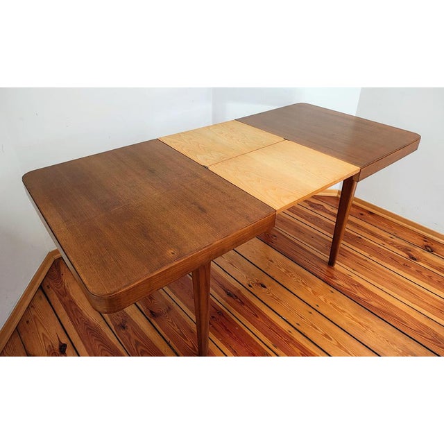 Czechoslovakian Extendable Table by J. Halabala for Jitona, 1960s For Sale - Image 14 of 18