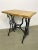 1950s Industrial Iron & Wood Worktable, 1950s For Sale - Image 5 of 14