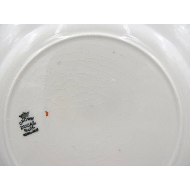 Crown Ducal 1920s Crown Ducal Blue Chintz Exotic Birds Luncheon Plates - Set of 6 For Sale - Image 4 of 13