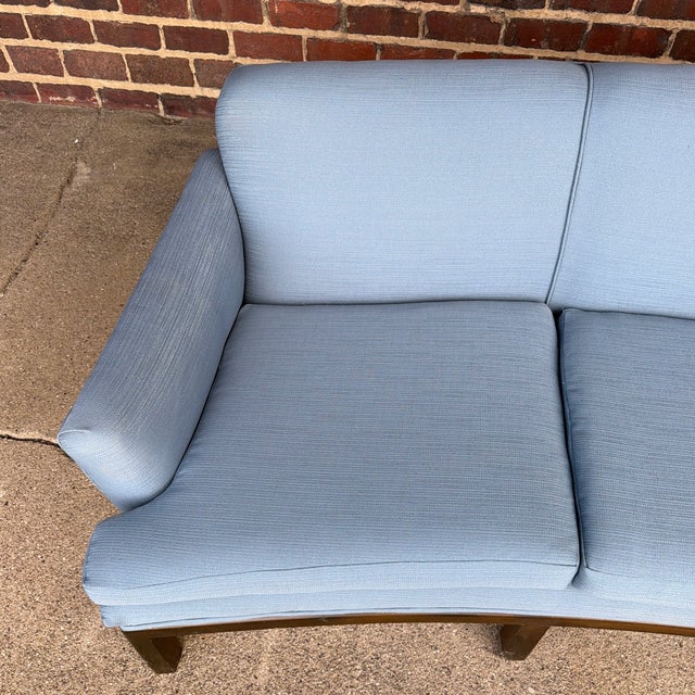 Curved Sofa Highest Quality Mid-Century Modern Sofa Dunbar Probber Attribution For Sale - Image 9 of 12