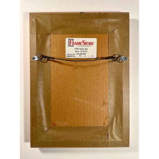 19th Century Antique Persian Illustrated Manuscript Miniature Gouache Painting For Sale In Los Angeles - Image 6 of 6