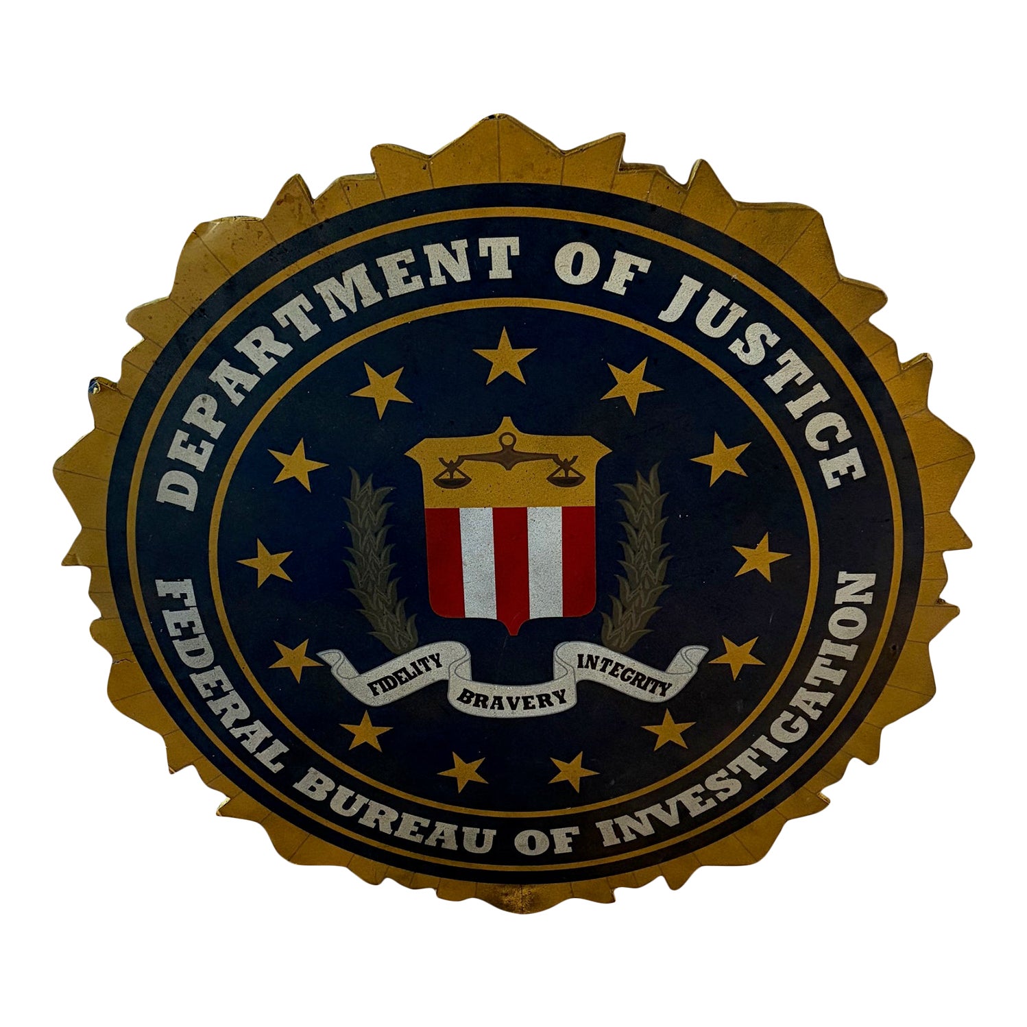 1980s Fbi Seal Sign Emblem Logo - Vintage– Huge 35in Round | Chairish
