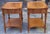Pair of William A Berkey Fine Furniture for John Widdicomb Walnut and Burl Single Drawer Tiered Side Tables. Well...