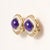We offer free 2-day shipping! These are a pair of vintage clip-on earrings featuring cabochon amethysts, diamonds and...