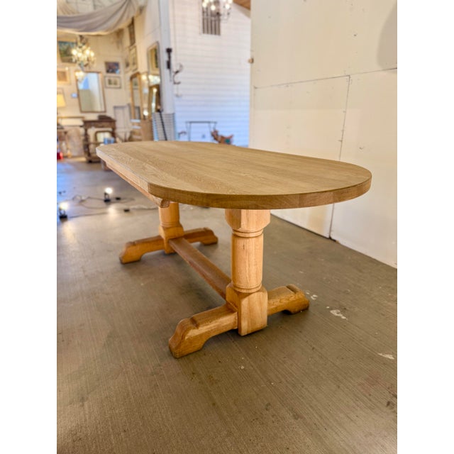 Vintage French Racetrack Oval Dining Table For Sale - Image 9 of 12