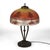 Handel Co. Antique Attributed to Handel Co. School Reverse Painted Scenic Table Lamp C1920 For Sale - Image 4 of 10