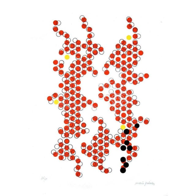 Disconnected Circles is an original colored serigraph realized by Mario Padovan in the 1970s. Hand-signed in pencil on the...