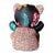 Italian Gucci Fiori Nero Vintage Silk Scarf Tender Teddy Bear For Sale - Image 3 of 3