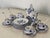 English Vintage Miniature Blue and White Porcelain Tea Set - 21 Pieces For Sale - Image 3 of 11