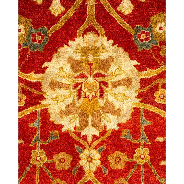 Traditional Ottoman, One-of-a-Kind Hand-Knotted Area Rug - Red, 8' 1" x 10' 1" For Sale - Image 3 of 8