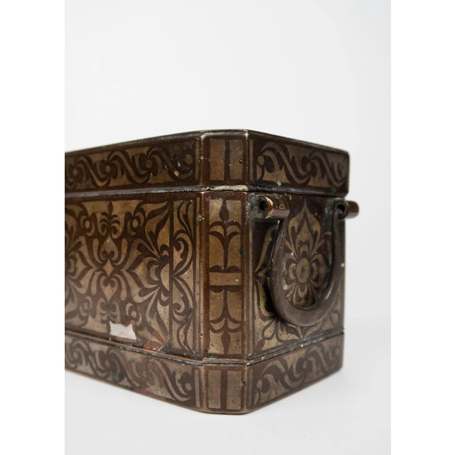 18th/19th Century Silver Inlaid Box For Sale - Image 9 of 10