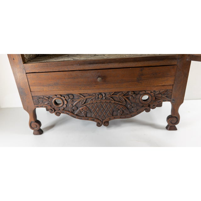 Wood 19th Century French Country Provincial Display or Spice Cabinet For Sale - Image 7 of 12