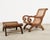 Gorgeous Anglo-Indian plantation lounge chair with matching ottoman made in the Grand British Colonial style. The chair...