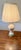 Cream Urn Porcelain Vintage Lamp With Floral Designs For Sale - Image 8 of 12