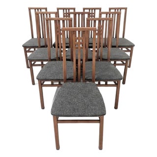 Modern 20th Century Ims SRL Italian High Back Dining Chairs For Sale