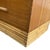 Brown 1950s Restored Mid-Century Waterfall Highboy Mahogany Dresser W/ Stacked Rattan Base For Sale - Image 8 of 8