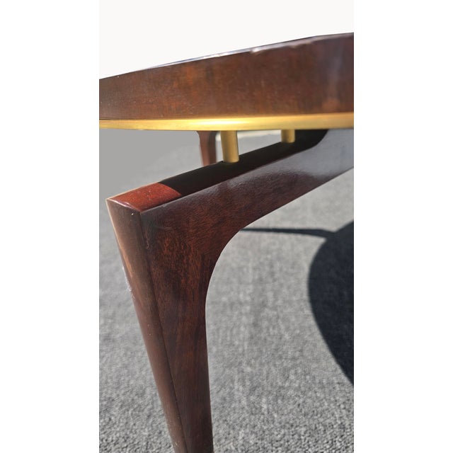 Wood Vintage Baker Furniture Coffee Table STyl Thomas Pheasant Vendome Cocktail Table For Sale - Image 7 of 15