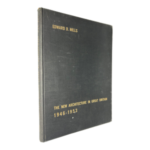 Mid 20th Century Illustrated Folio, Mills' 1946-1953 the New Architecture of Great Britain - 1 Book