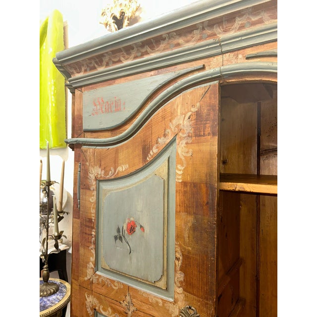 Austrian Wedding Armoire, 18th Century For Sale - Image 14 of 18