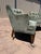 Mid-Century Modern A Pair of Mid-Century Modern Tufted Barrel-Back Club Chairs For Sale - Image 3 of 9