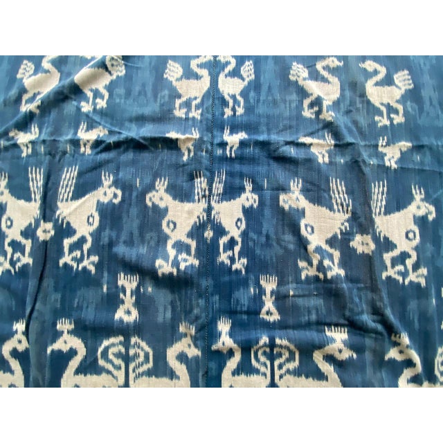 Rare Bold indigo Cotton Sumba Textile For Sale - Image 9 of 18
