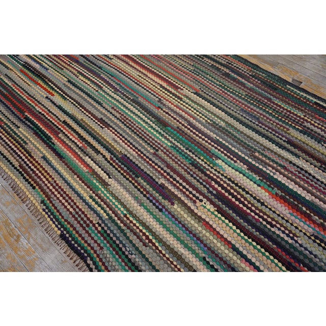 Antique American Braided Rug For Sale - Image 10 of 13
