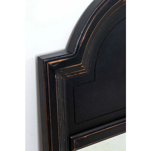 Pair Black Mid Century Mirrors For Sale - Image 4 of 10