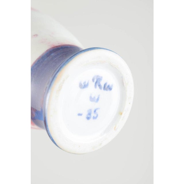 Trial Glazed Porcelain Vase from Rörstrand, Sweden, 1985 For Sale - Image 4 of 5
