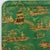 Vintage Hand Painted Chinoiserie Tole Tray Emerald Green and Gold Lacquer Rectangular Serving Tray For Sale In New York - Image 6 of 16