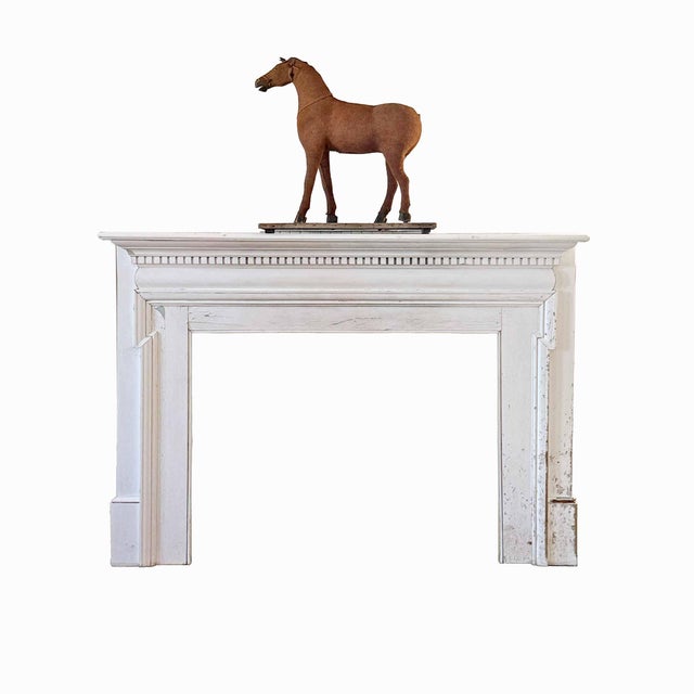 Wood Antique Wooden Mantel - English Style For Sale - Image 7 of 7