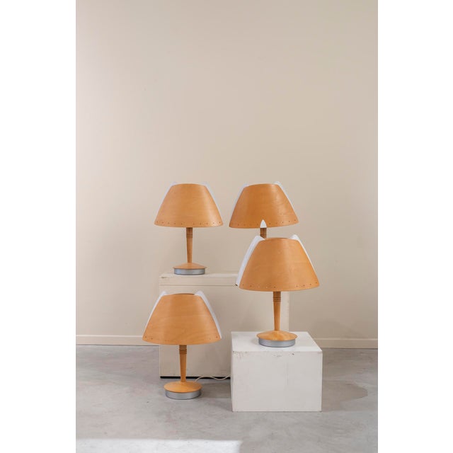 Wood Vintage Harmonie Model Table Lamps by Soren Eriksen for Lucid, 1990s, Set of 2 For Sale - Image 7 of 7