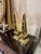 Metal Pair of Continental MCM Polished Brass Obelisks For Sale - Image 7 of 7