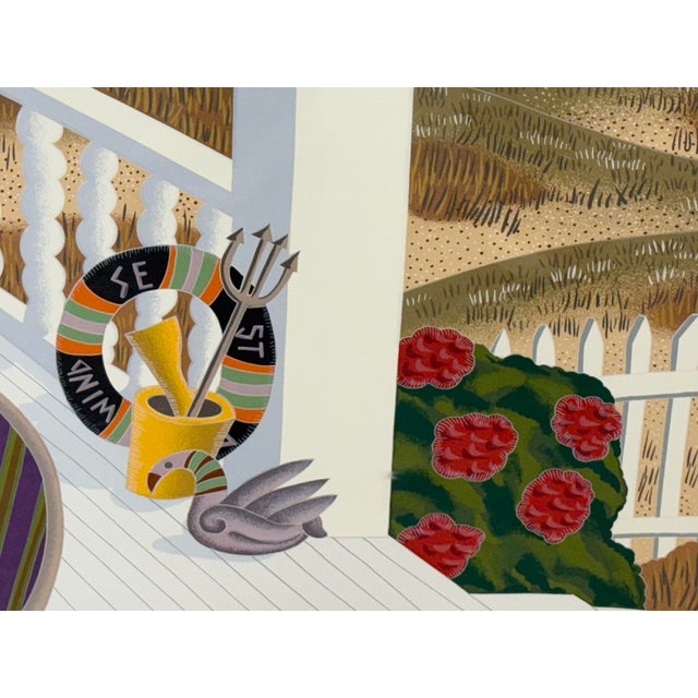1990s Thomas McKnight “Martha’s Vineyard” Limited Edition Serigraph For Sale - Image 5 of 12