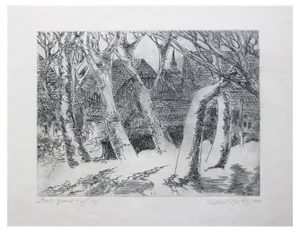 Valentins Ozolins, Trees, 2016, Etching