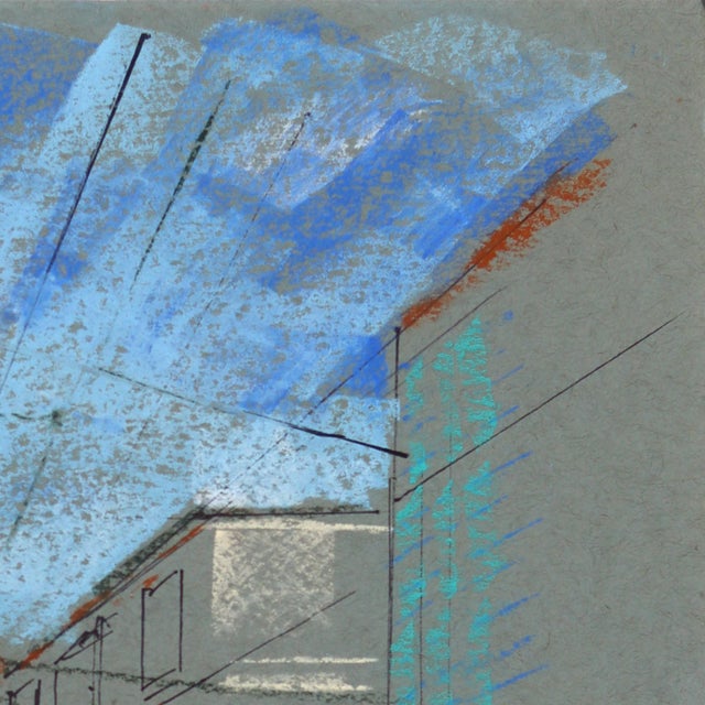 Pastel Study 2 - Original City Train Still Life Oil Pastel Artwork on Paper by Kathleen Keifer For Sale - Image 4 of 6