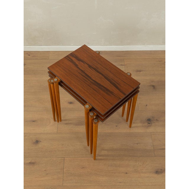 Wood Vintage Nesting Tables from Opal Möbelk, 1960s, Set of 3 For Sale - Image 7 of 10