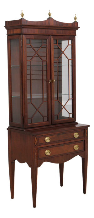 Jasper Federal Mahogany Secretary Desk Bookcase