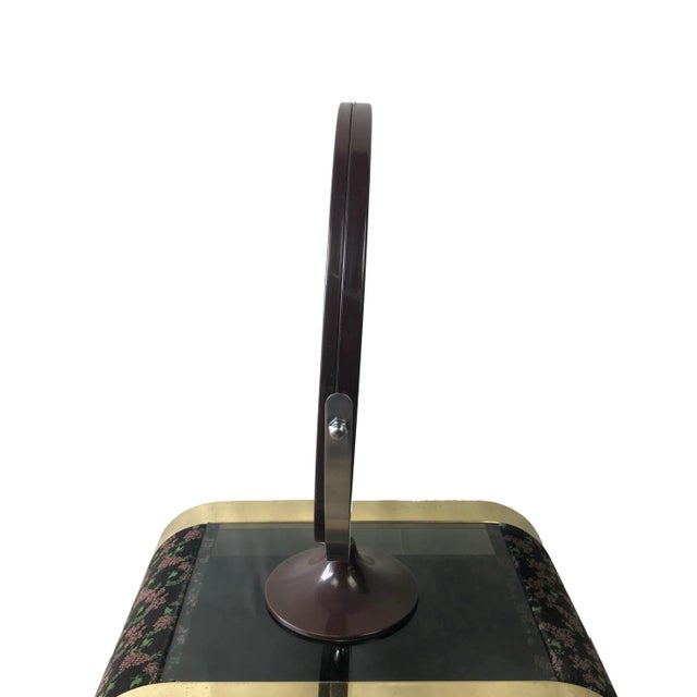 The mirror is very large as the photos show and the glass is placed only in one side.