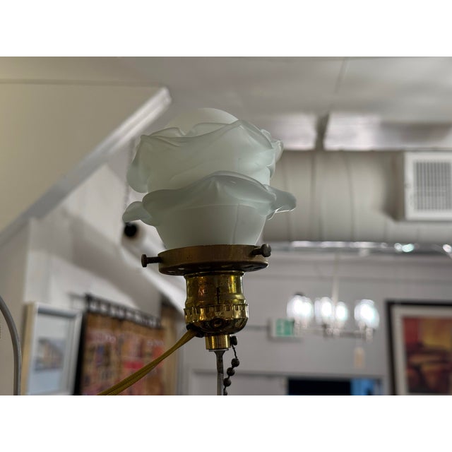 Jim Misner Lighting Custom Five Light Chandelier For Sale - Image 9 of 12