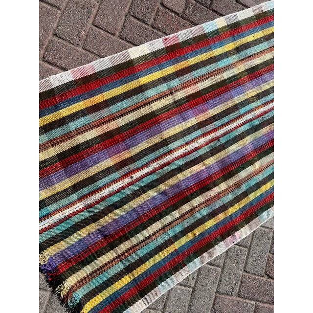 1960s Oversized Turkish Kilim Runner - 35" X 202" For Sale In Raleigh - Image 6 of 10