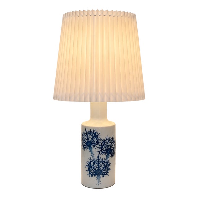 Thistle Table Lamp by Kaj Lange for Royal Copenhagen and Fog & Mørup, 1960s For Sale