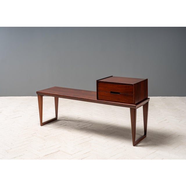 Wood 1960s Kai Kristiansen Rosewood Console For Sale - Image 7 of 13