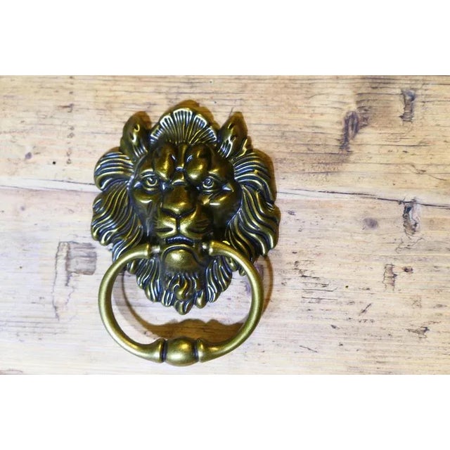 Gothic Lion’s Mask Brass Door Knocker This is a good looking door knocker, the handsome Lion’s Head is at the centre and...