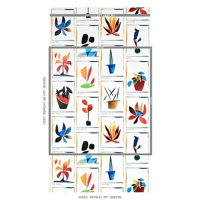 Part of the Peg Norriss Collection, Liz Nielsen’s lively Botanical's wallpaper is a creative interpretation of traditional...