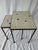 Floris H. Fiedeldij Floris Fiedeldij for Artimeta Attributed 1950's Glass Mosaic Top and Iron Nesting Tables For Sale - Image 4 of 10