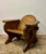 Some chairs invite you to sit. Others invite you to stay. This vintage English oak Brutalist lounge chair possesses that...