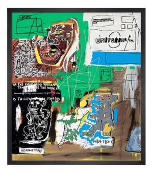 Jean-Michel Basquiat, Sienna, 1984/2021, Print, Framed